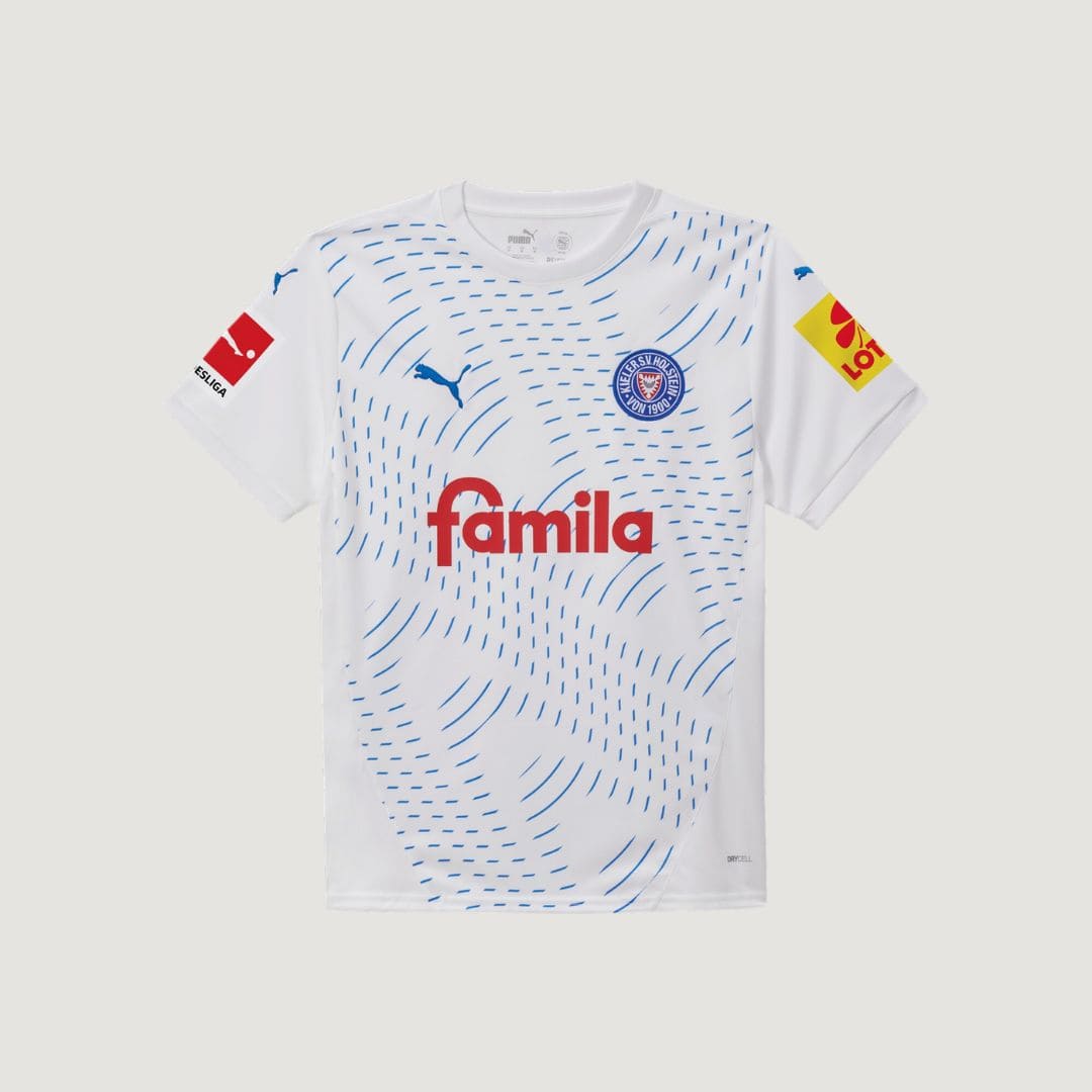 Holstein Kiel - Maillot Extérieur 24-25 - Blanc, Bleu