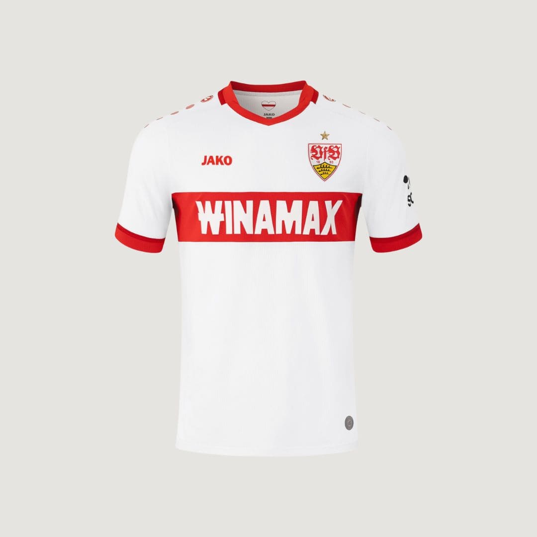 VfB Stuttgart - Maillot Domicile 24/25 - Blanc, rouge
