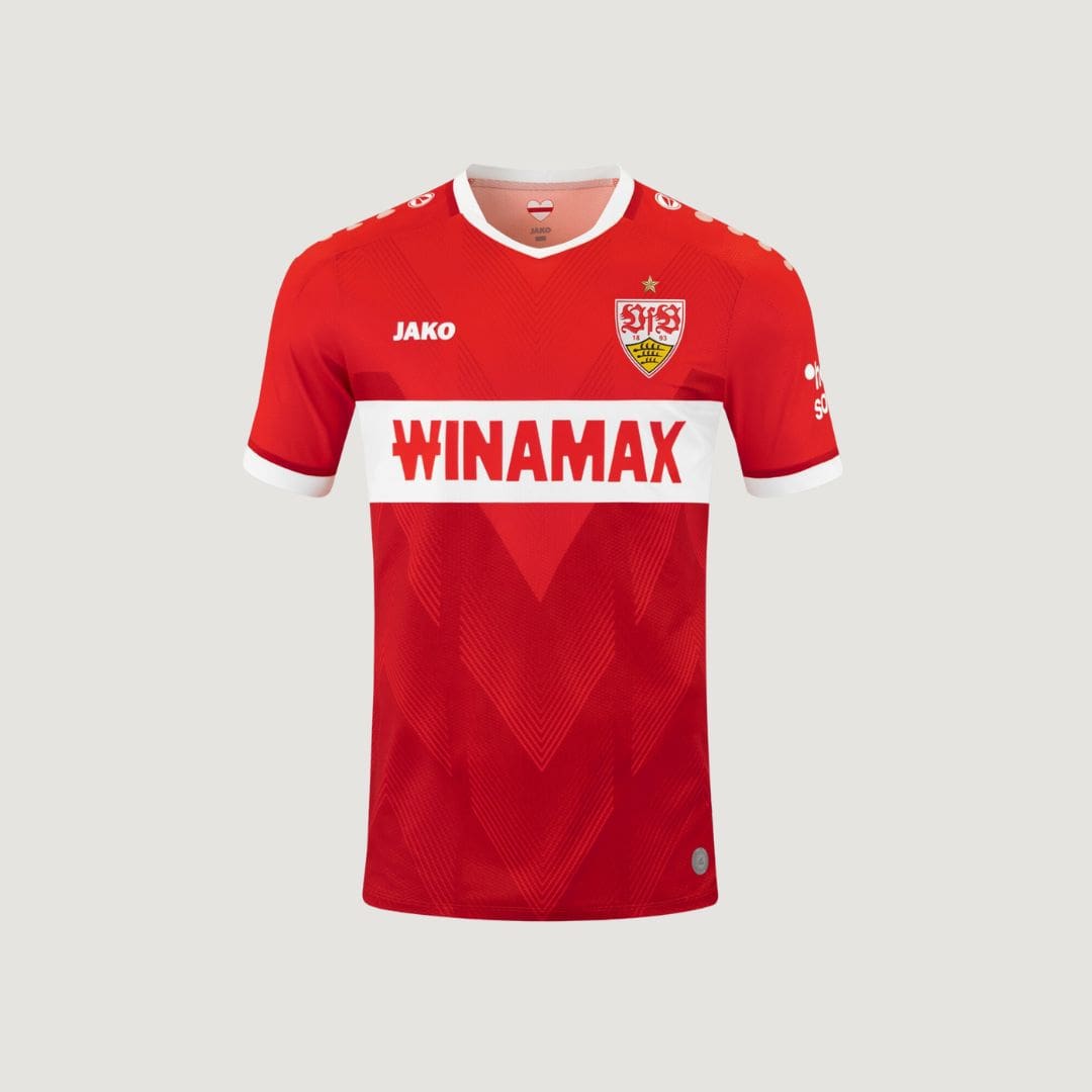 VfB Stuttgart - Maillot extérieur 24/25 - Rouge, Blanc