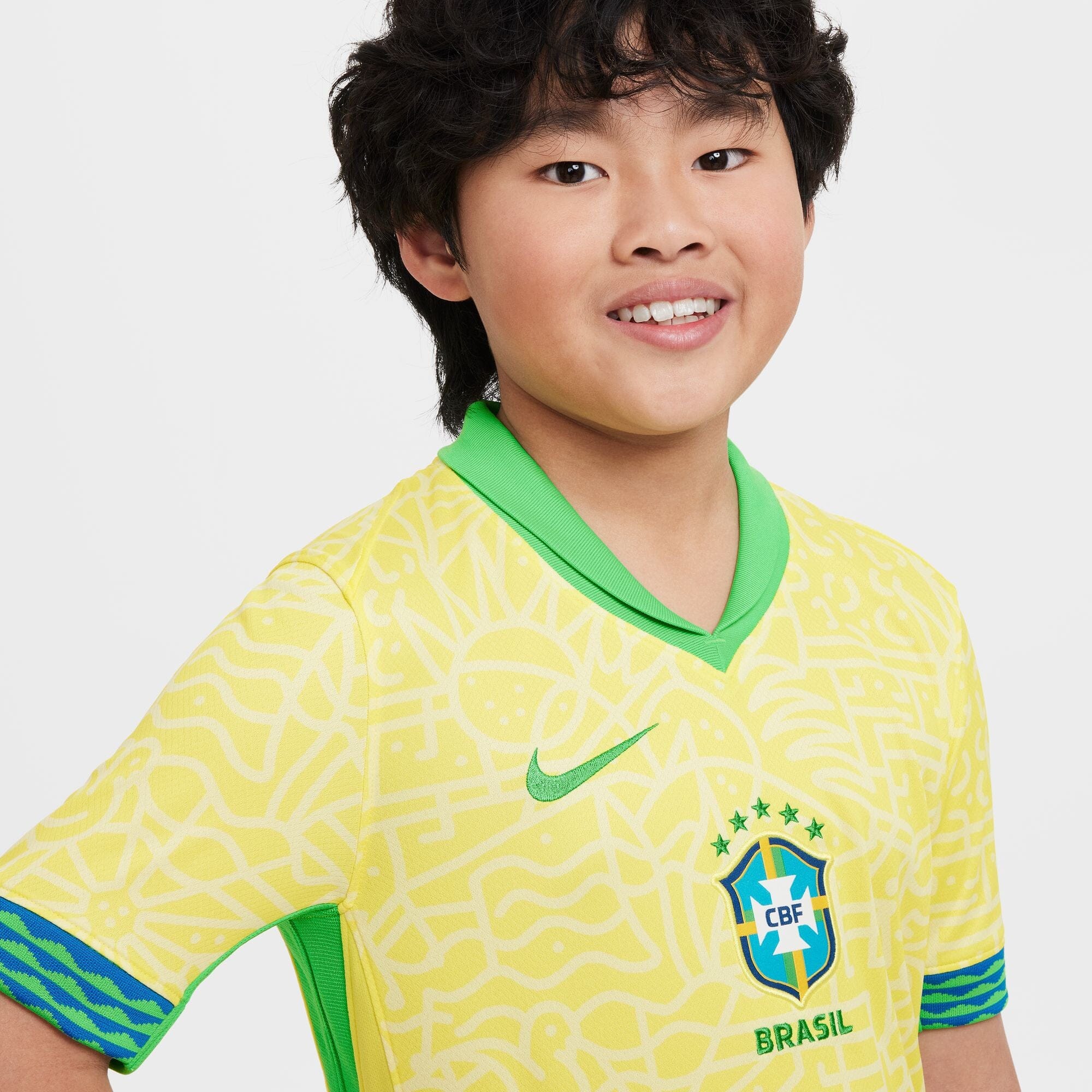 Brazil 2024 Home Youth Jersey (FJ4409-706)