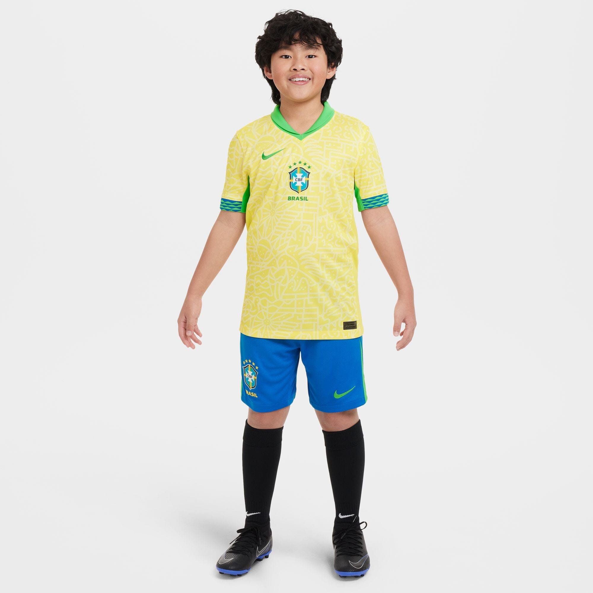 Brazil 2024 Home Youth Jersey (FJ4409-706)